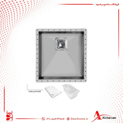 سینک ظرفشویی زیر کابینتی اخوان مدل 408
