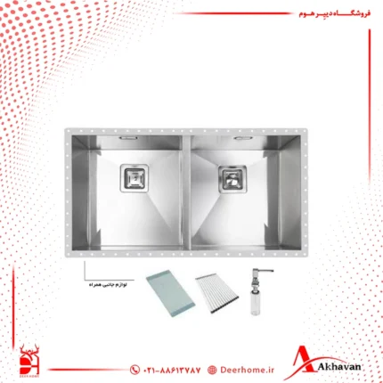 سینک ظرفشویی زیر کابینتی اخوان مدل 412