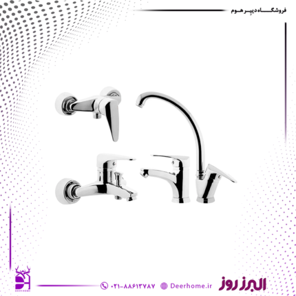 ست شیرآلات باران کروم
