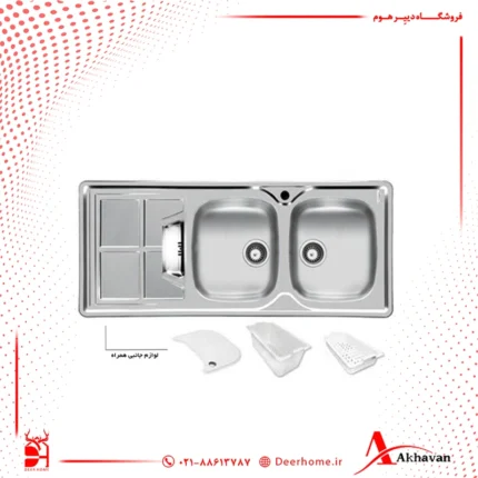 سینک ظرفشویی زیر کابینتی اخوان مدل 161