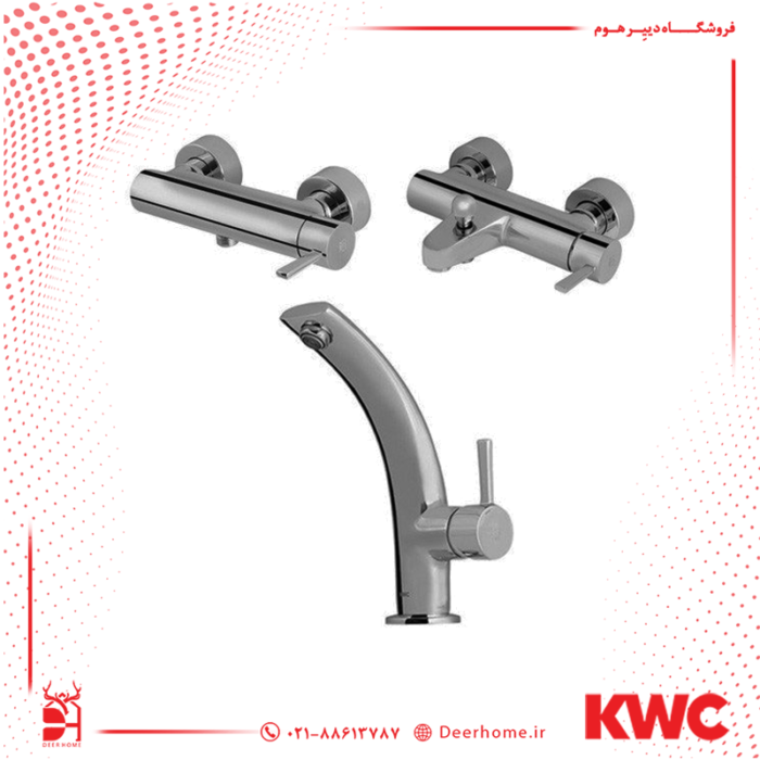 ست شیرآلات kwc مدل زئوس کرومات