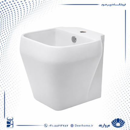 دستشویی دیواری مروارید مدل مایا 40 پایه دار