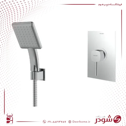 شیر حمام توکار شودر مدل رومر تیپ 2 کروم