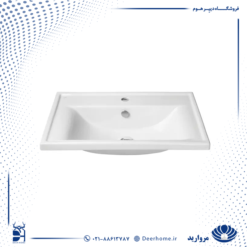 روشویی روکابینتی مروارید مدل آلفا 52