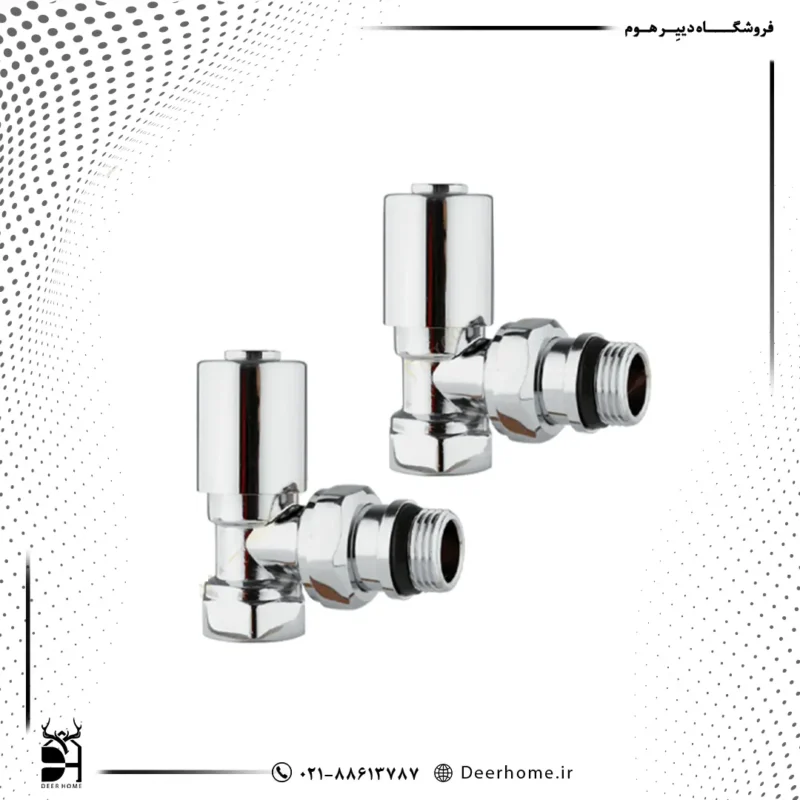 شیر حوله خشک کن گرد کروم