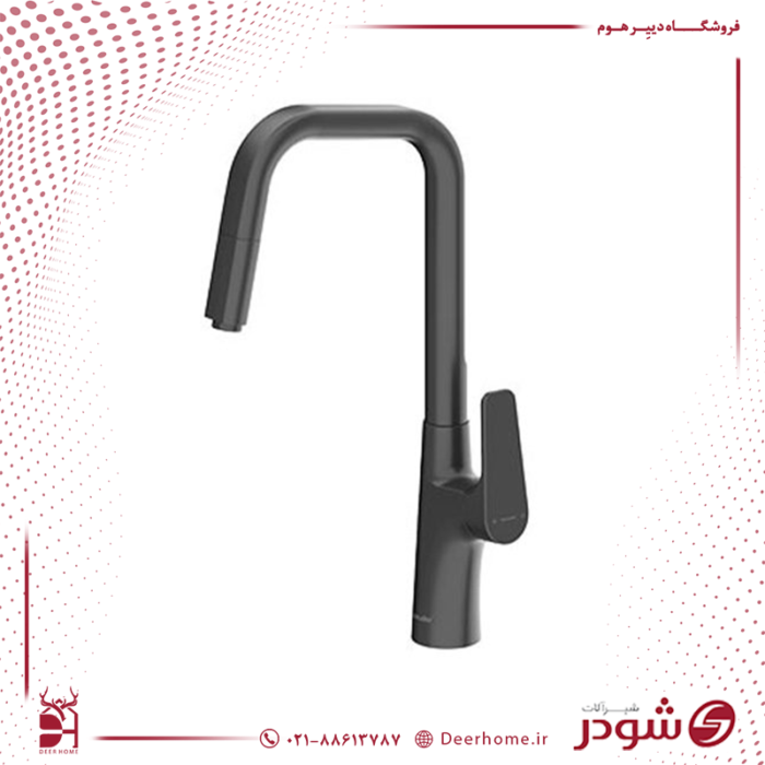 شیر آشپزخانه شودر مدل آخن مشکی