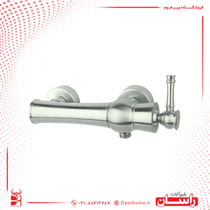 شیر توالت راسان مدل الیزه کروم