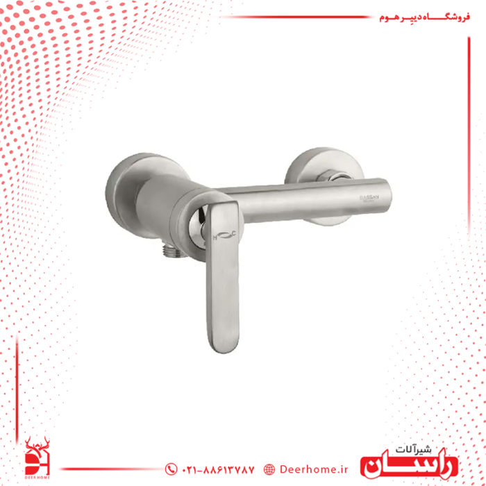 شیر توالت راسان مدل فلورا کرومات