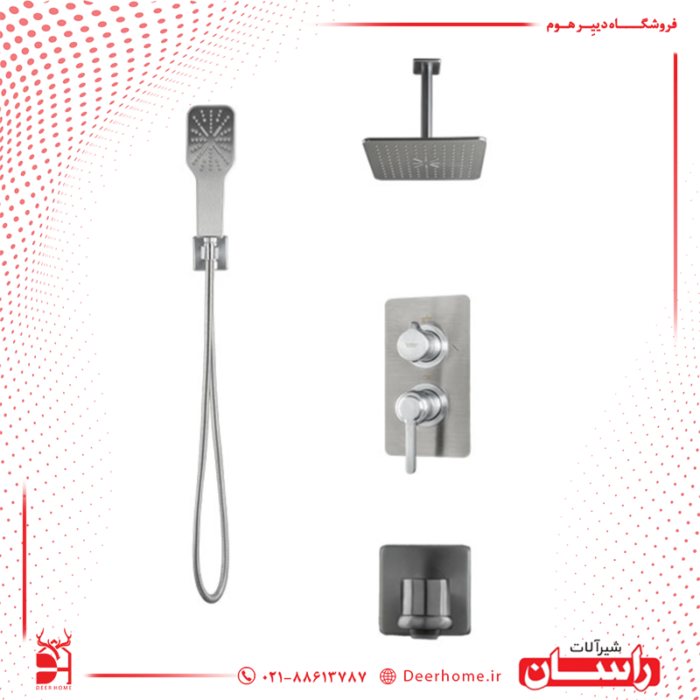شیر حمام توکار راسان مدل رزالین کلاس 1