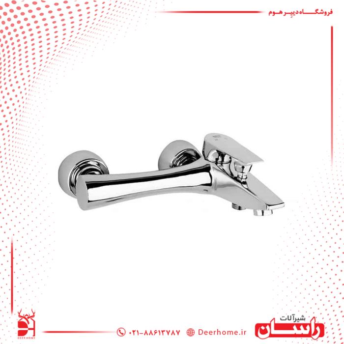 شیر حمام راسان مدل آتیس کروم