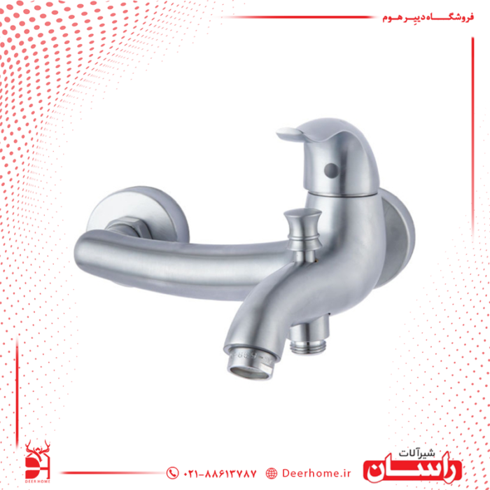 شیر حمام راسان مدل اکتاو مات