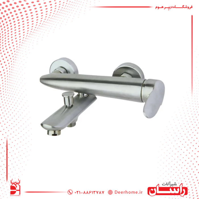 شیر حمام راسان مدل رابیت کرومات