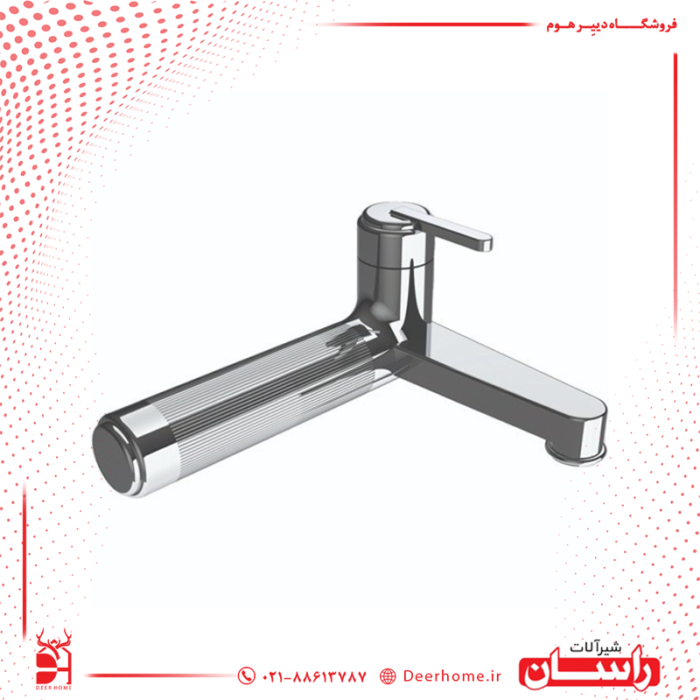 شیر حمام راسان مدل رزالین کروم