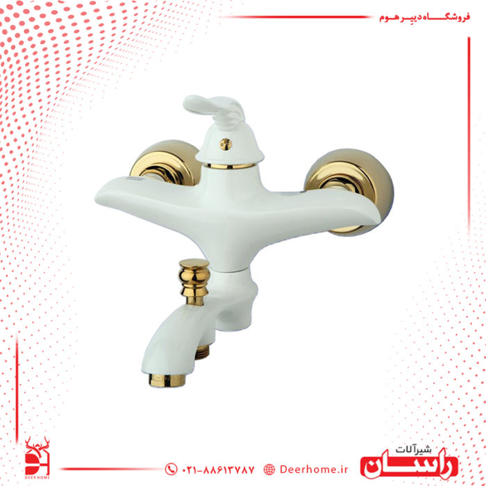 شیر حمام راسان مدل پریمو شیری