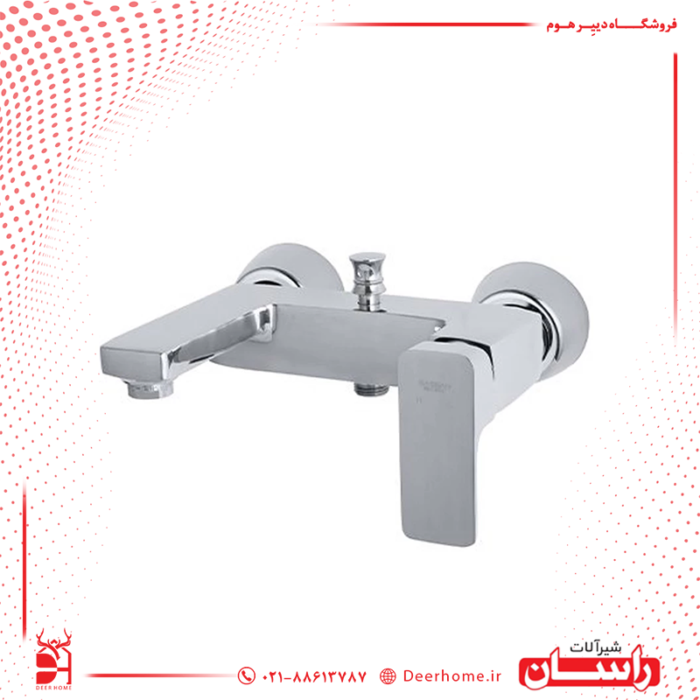 شیر حمام راسان مدل گارنت کروم