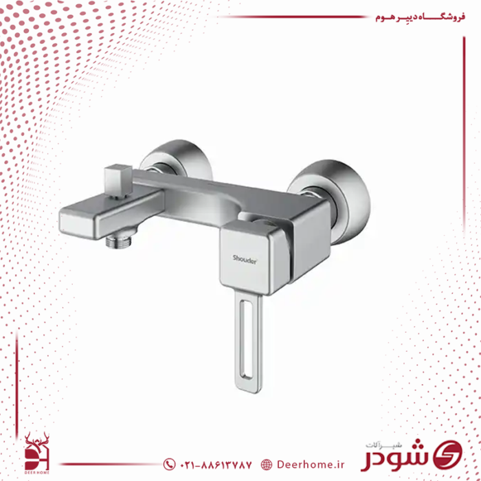 شیر حمام شودر مدل میشل کرومات