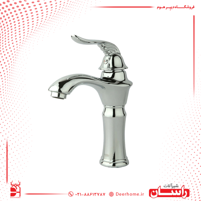 شیر روشویی راسان مدل پریمو کروم