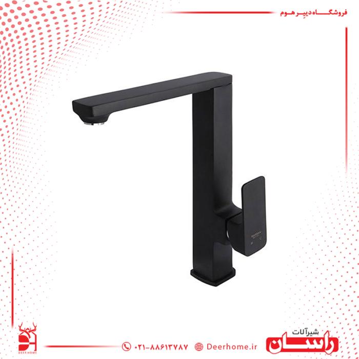 شیر ظرفشویی راسان مدل گارنت مشکی