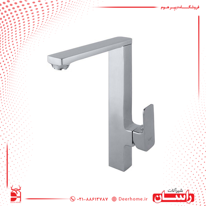 شیر ظرفشویی راسان مدل گارنت کروم