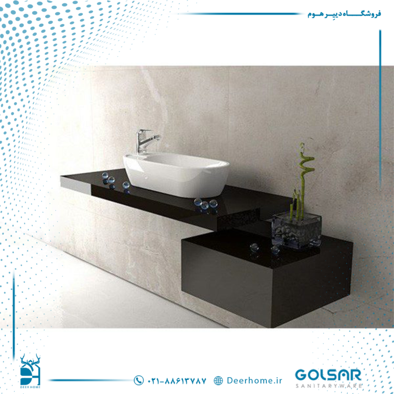 روشویی روسنگی گلسار مدل کلین 55 - 01