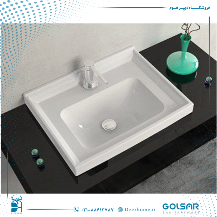 روشویی روکابینتی گلسار مدل آستر 74 01