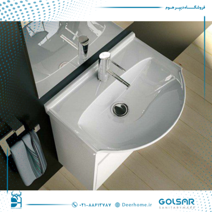 روشویی روکابینتی گلسار مدل تولیپ 47 - 0