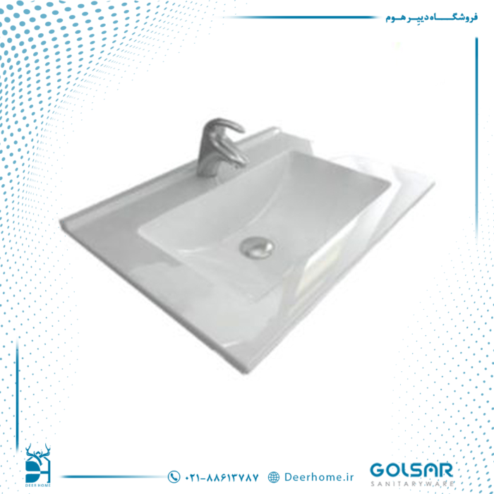 روشویی روکابینتی گلسار مدل فلورا 66