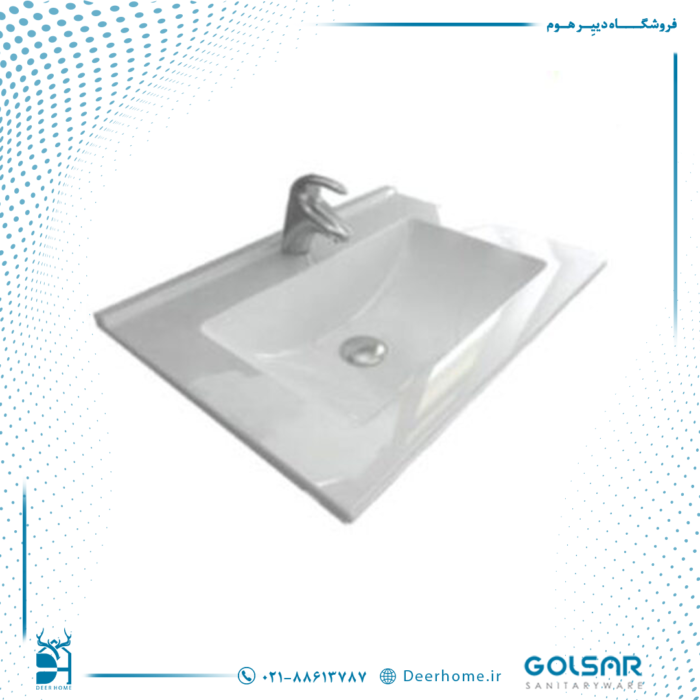 روشویی روکابینتی گلسار مدل فلورا 85