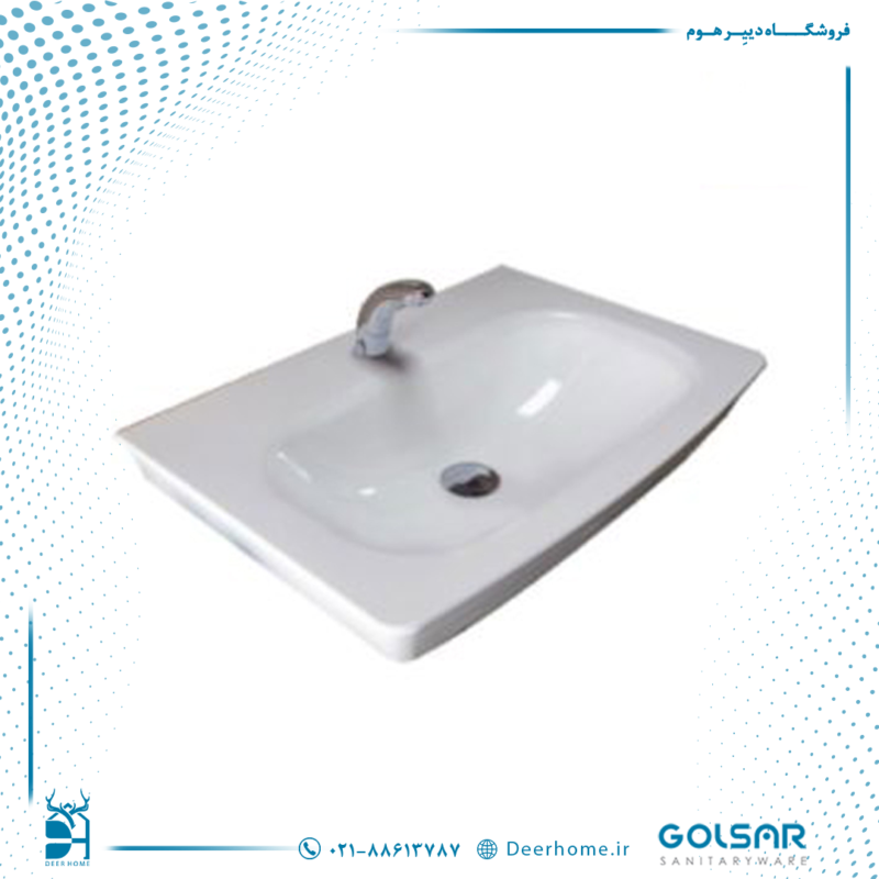 روشویی روکابینتی گلسار مدل لوسیا 60