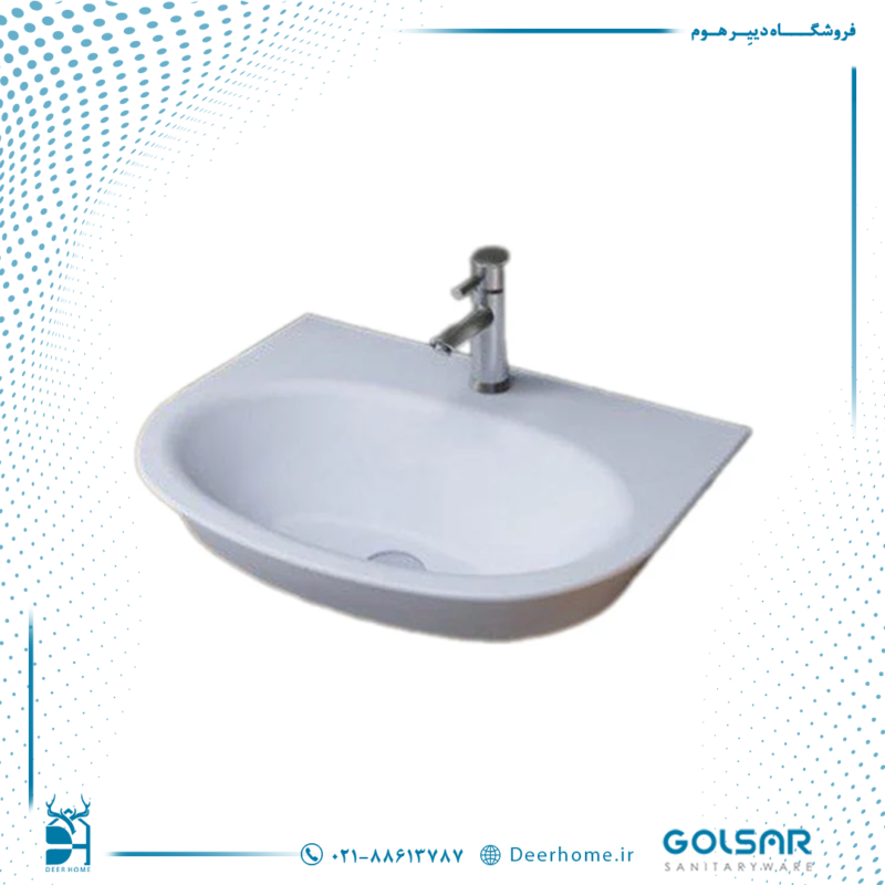 روشویی روکابینتی گلسار مدل لیونا 65