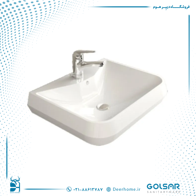 روشویی روکابینتی گلسار مدل گراویتی 60 - 01