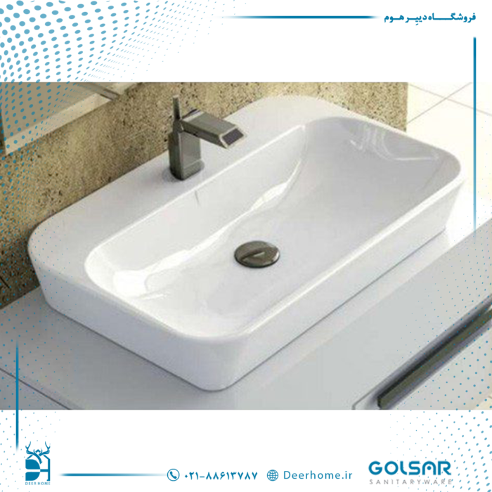 روشویی روکابینتی گلسار مدل گریس 65 01