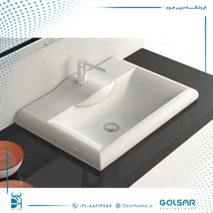 روشویی زیرسنگی گلسار مدل گاترین 50 01