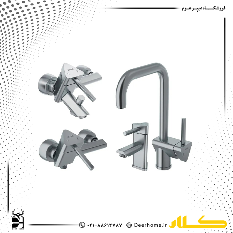 ست شیرآلات کلار مدل برمودا کرومات ست شیرآلات کلار مدل برمودا کرومات