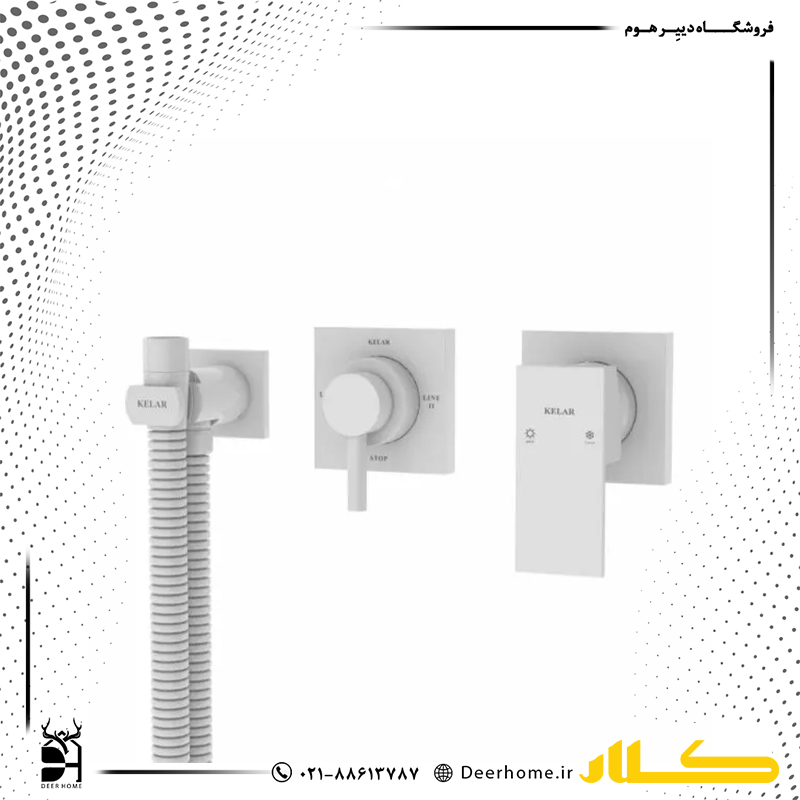 شیر توالت بیده توکار کلار مدل سوپر فلت سفید
