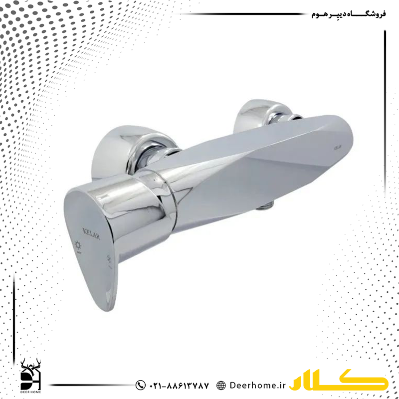 شیر توالت کلار مدل برلیان قطره کرومات