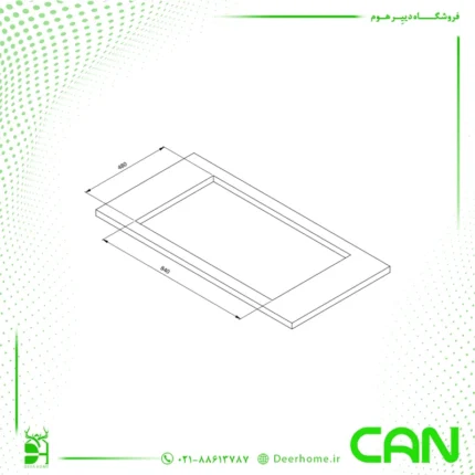 ابعاد گاز رومیزی کن مدل نووا