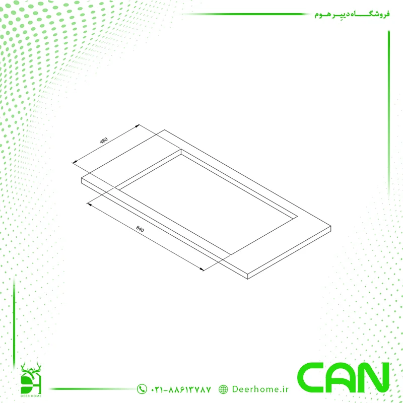 ابعاد گاز رومیزی کن مدل نووا