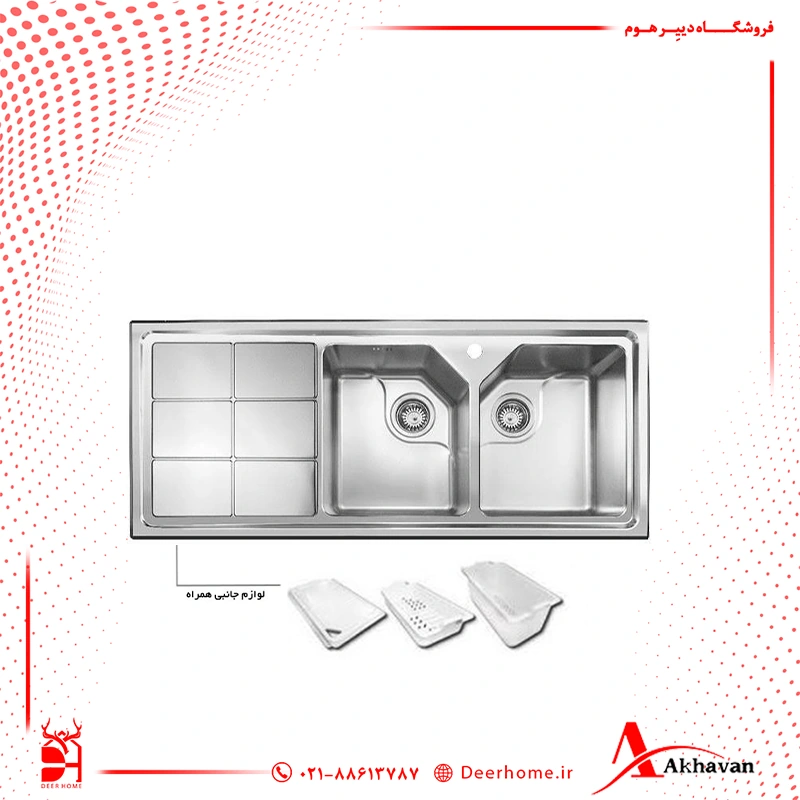 سینک اخوان توکار مدل 324s