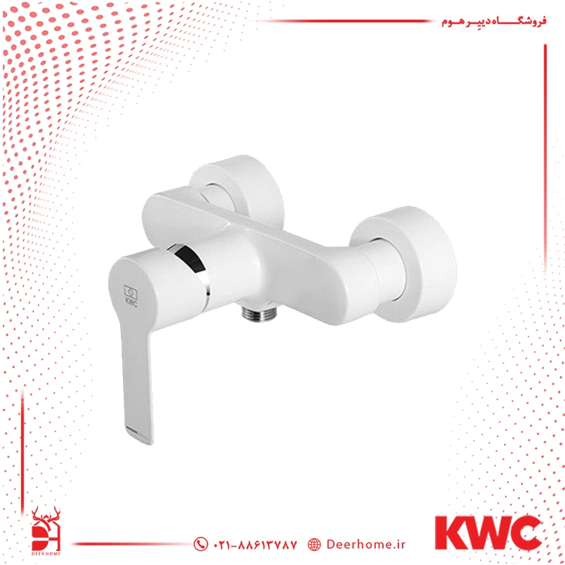 شیر توالت KWC مدل ریتا سفید شیر توالت KWC مدل ریتا سفید