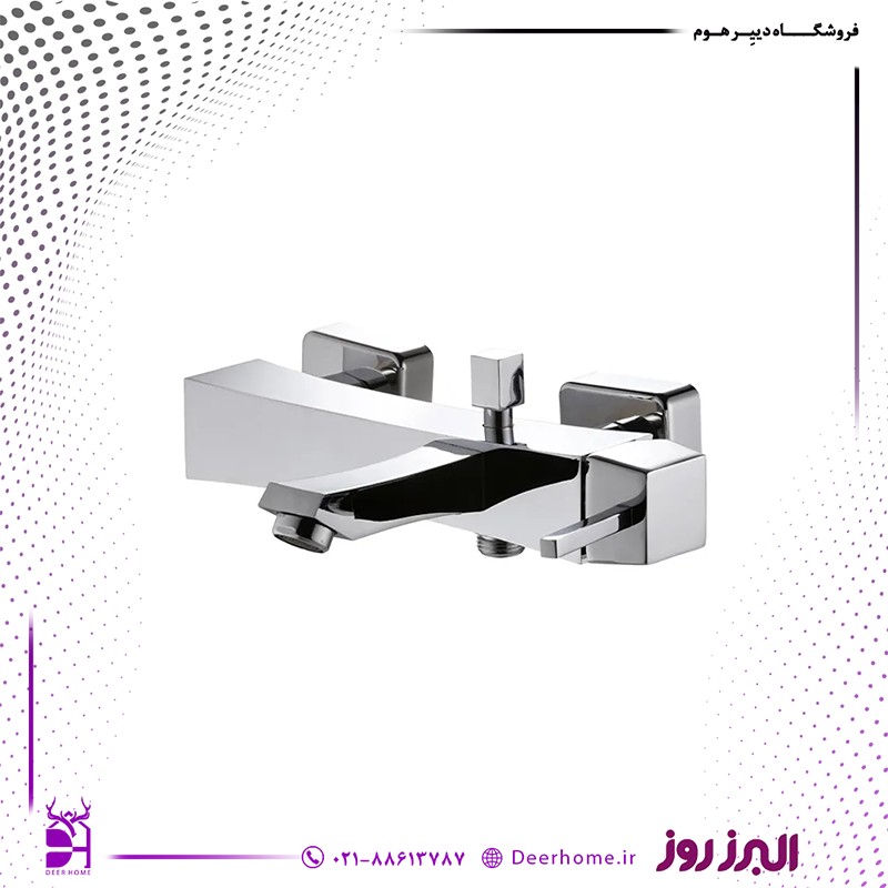 شیر حمام البرز روز مدل کاریزما کروم