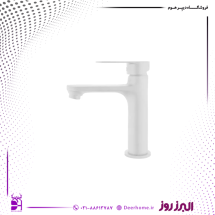 شیر روشویی البرز روز مدل ونتو سفید