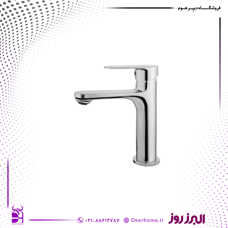 شیر روشویی البرز روز مدل ونتو کروم