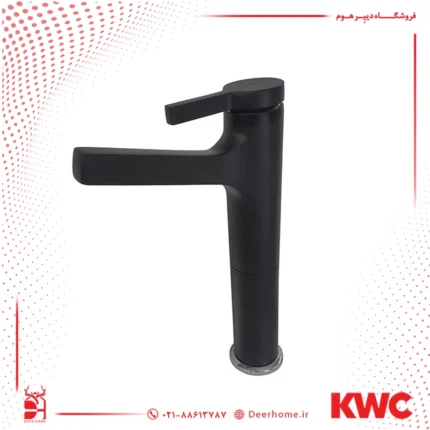 شیرش روشویی پایه بلند kwc مدل آوا مشکی