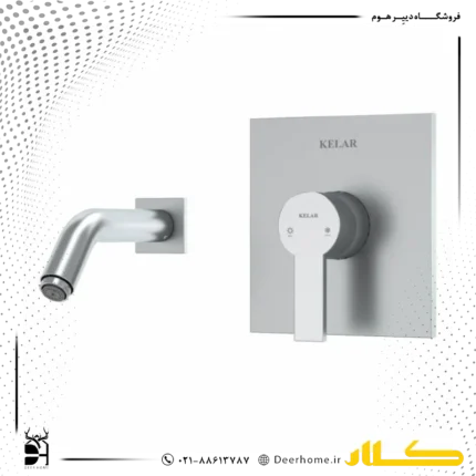ملزومات شیر روشویی توکار کلار مدل فلت کلاسیک کرومات
