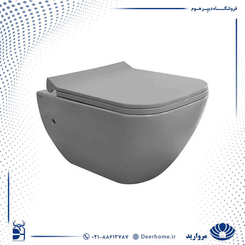 وال هنگ مروارید مدل کاپریس طوسی