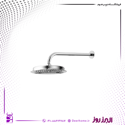 بازو دیواری شیر حمام توکار البرز روز مدل علاالدین تیپ 4 کروم