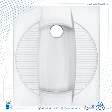 توالت ایرانی چینی کرد مدل فلوریا بدون ریم