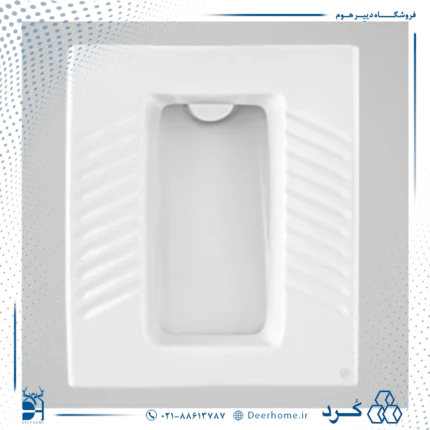 توالت زمینی چینی کرد مدل ویولا تخت