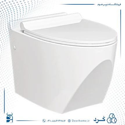 توالت فرنگی وال هنگ چینی کرد مدل لیندا
